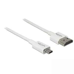 HDMI Cable DeLOCK 85149 1m HDMI Type A to Type D White
