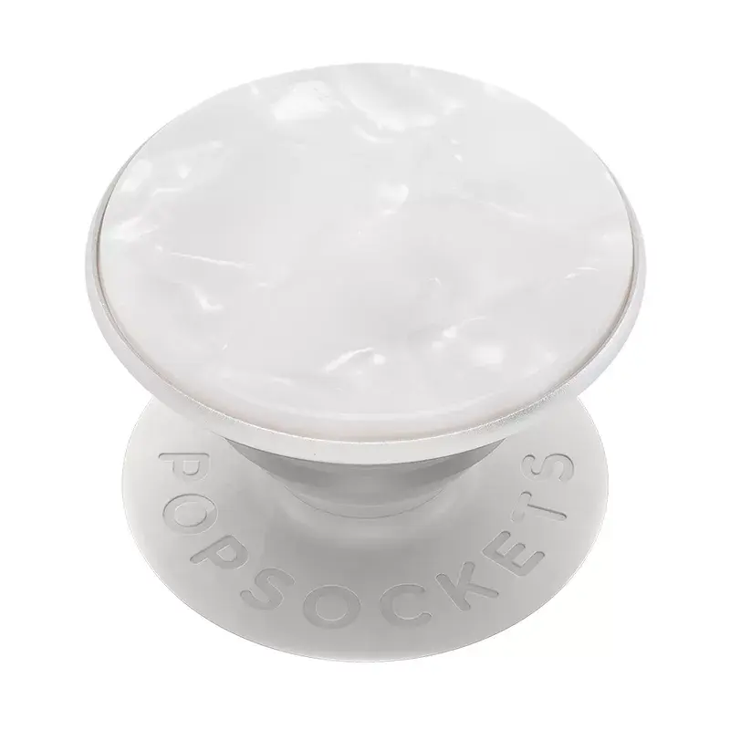 PopSockets Acetate PopGrip Mobile Phone Holder Pearl White Photo 2