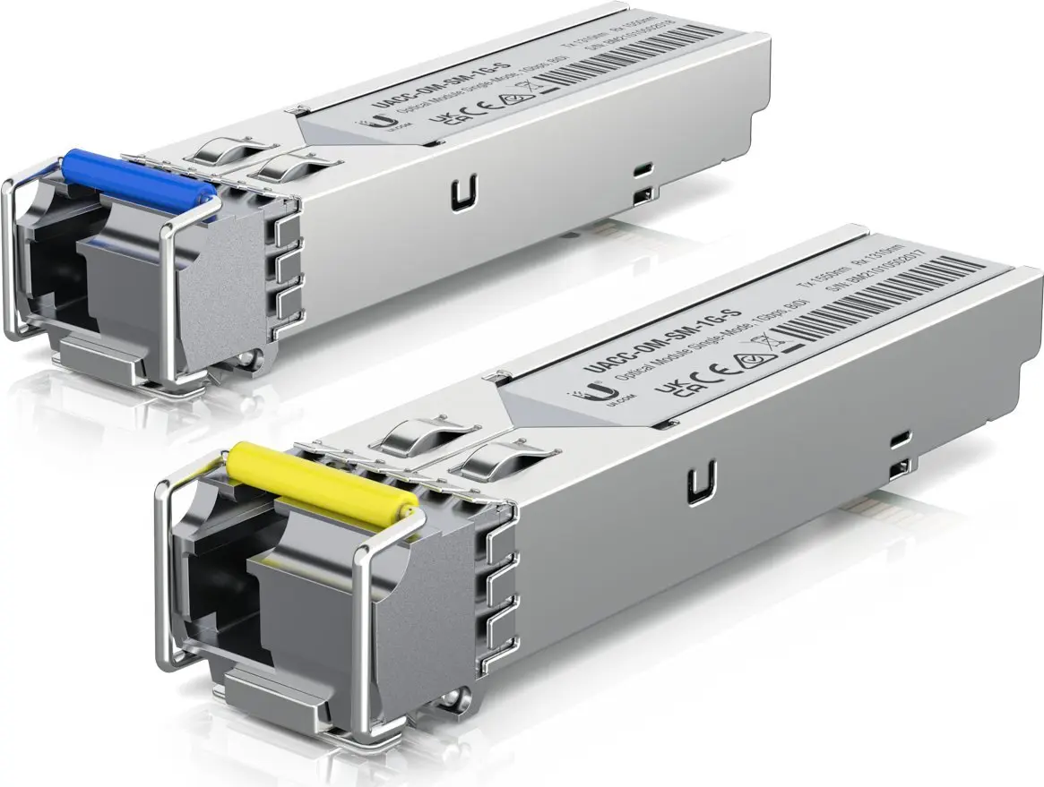 SFP optiskā transīvera UBIQUITI UACC-OM-SM-1G-S-2, vienmoda