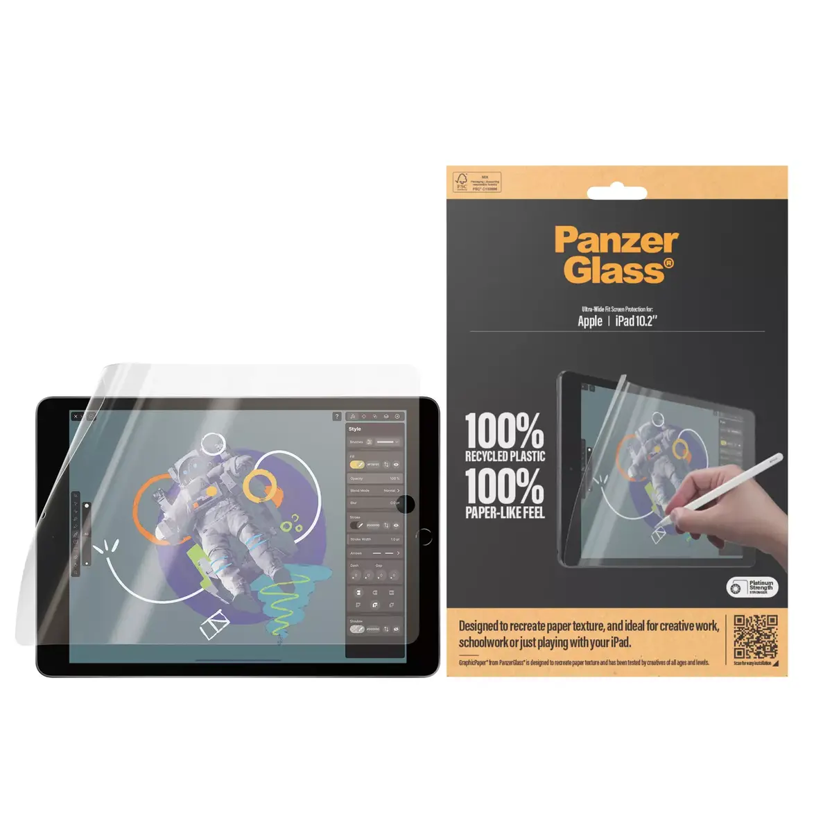 Ekrāna aizsargplēve PanzerGlass iPad 10.2'' 2019-2021 Photo 2