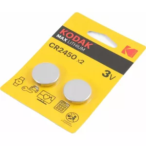 Vienreizējās lietošanas litija monētas tipa baterija Kodak CR2450