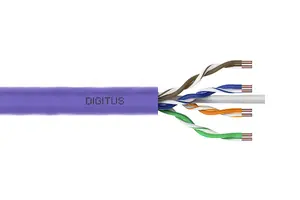 DIGITUS CAT 6 U/UTP Instalācijas kabelis 500 m Violets Cat6 U/UTP RJ-45 Cca