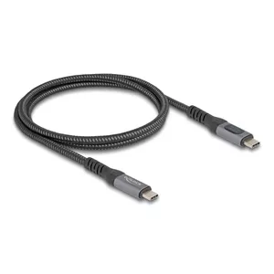 DeLOCK USB 40 Gbps Data and Fast Charging Coaxial Cable 1 m USB PD 3.1 240 W