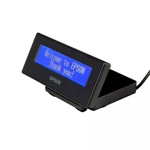 Customer display Epson DM‑D30 40 digits USB 2.0 Black, LCD 2-line, 130×100×68 mm
