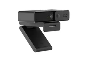 Cisco Desk Camera 4K Carbon Black with 13 MP, 3840 x 2160 pixels resolution, USB-C interface, dual microphones, and clip mounting type