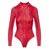 Body Cottelli Collection Red snakeskin-look with 3-way zip Photo 9