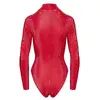 Body Cottelli Collection Red snakeskin-look with 3-way zip Photo 10