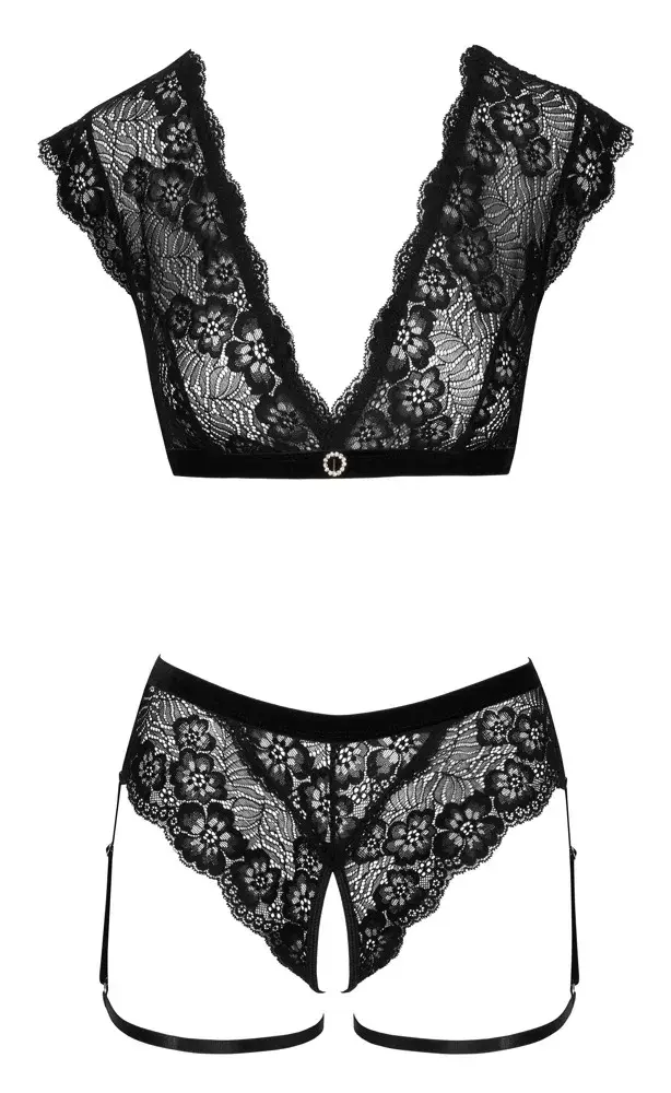 Atvērtās biksītes Cottelli Collection S Black Photo 5