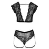 Atvērtās biksītes Cottelli Collection S Black Photo 6