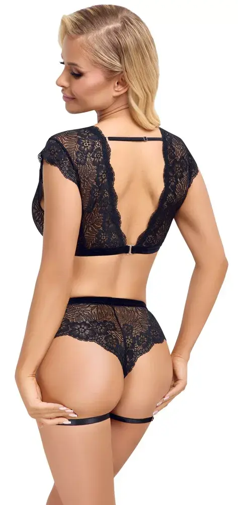 Atvērtās biksītes Cottelli Collection XL melnas Photo 4