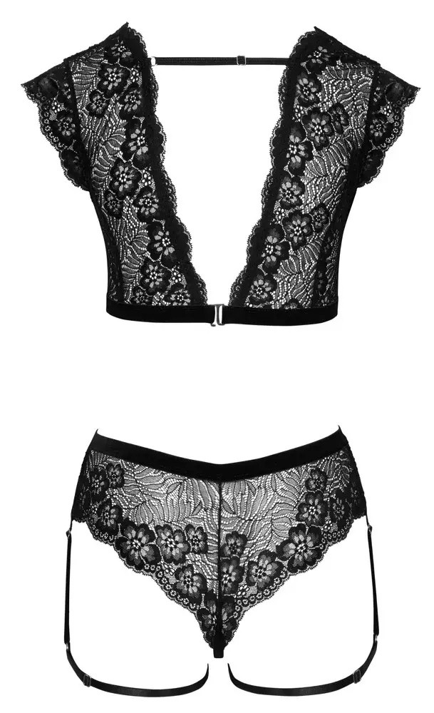 Atvērtās biksītes Cottelli Collection XL melnas Photo 6