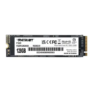 M.2 NVMe SSD PATRIOT P320 128 GB PCIe 3.0 x4, 2280, NVMe 1.3, 1600/1000 MB/s, TBW 60