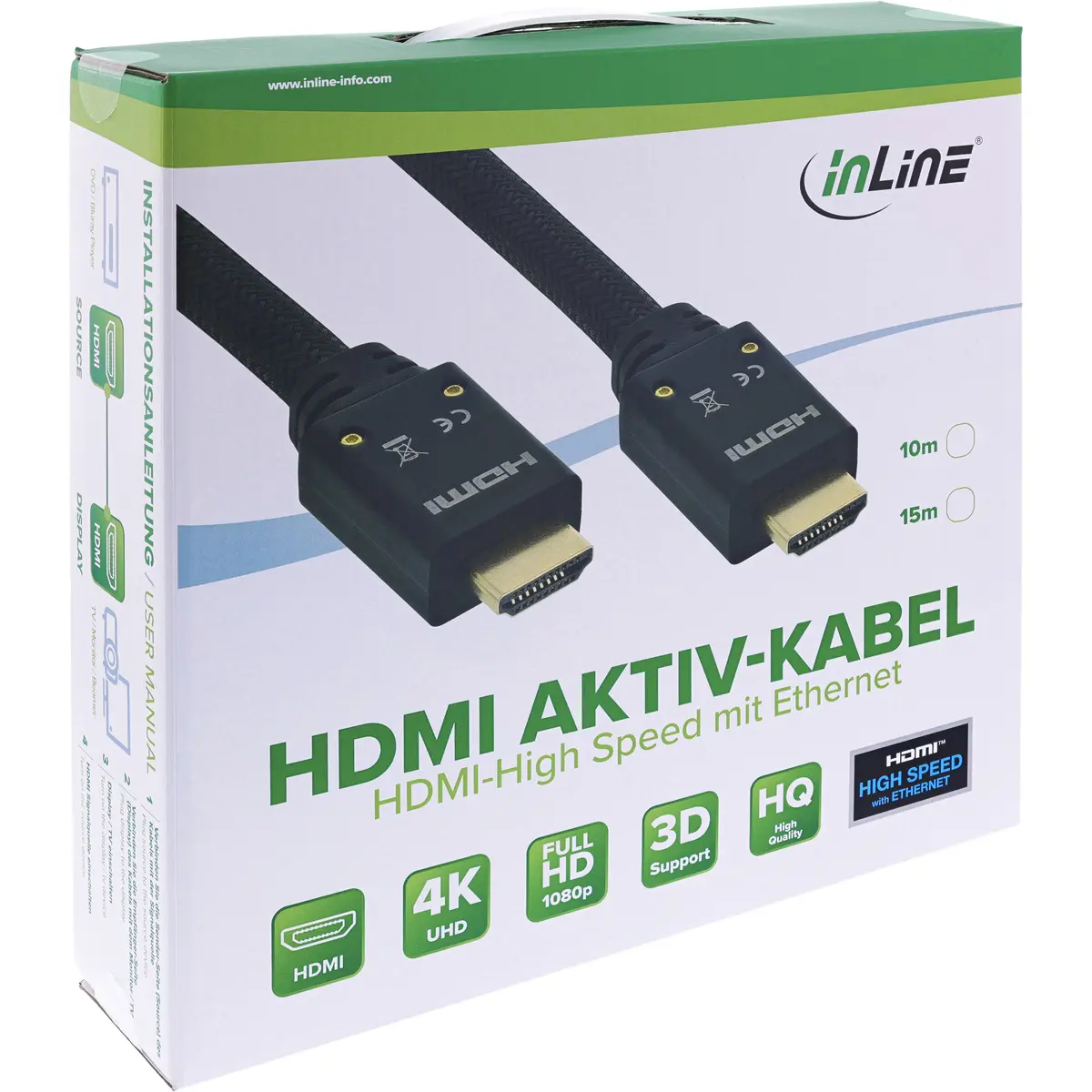 InLine Активный кабель HDMI 10м - 17510A Photo 2