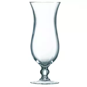 Glass Arcoroc Hurricane model 76999 by Arcoroc — clear stemmed hurricane glass