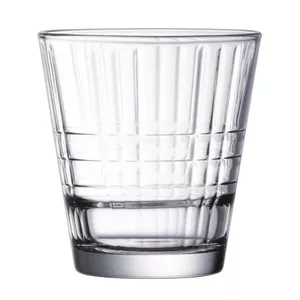 Stackable glass tumbler Arcoroc STACK'UP CROSS 260 ml — reusable crystal glass, 85×85×91 mm, 1.44 kg