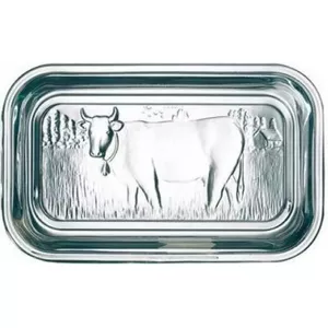 Covered Glass Butter Dish Luminarc FR0173115 — Tempered Transparent Butter Server, Microwave & Dishwasher Safe