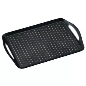 Serving tray KESPER DE7677201 45×32×4 cm black with non-slip points