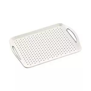 Serving tray KESPER DE7677200 45×32×4 cm white with non-slip points