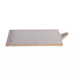 Ceramic cheese plate Porland SEASONS 29 cm, grey, oven & microwave safe