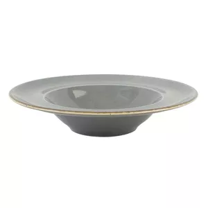 Plate Porland TR1204ALM002472 25 cm dark gray porcelain plate, oven & microwave safe