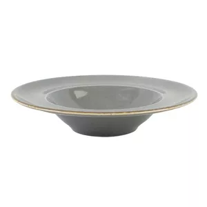 Pasta plate Porland TR1204ALM002474 31 cm Dark Grey porcelain, oven & microwave safe