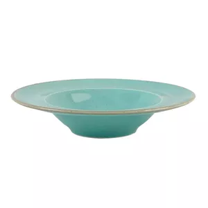 Pasta plate Porland SEASONS TURQUOISE 25 cm, porcelain, dishwasher- and microwave-safe
