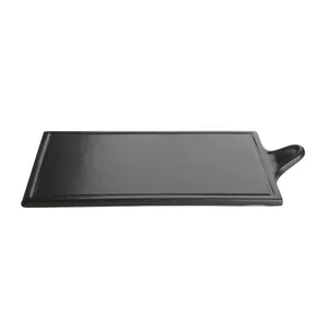 Porland plate 29 cm black ceramic, model TR1204ALM001688