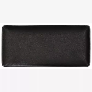 Rectangular ceramic plate Tognana 28 x 13.5 cm, black matte