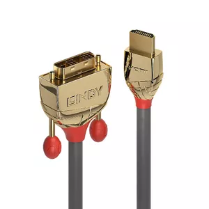 Кабель HDMI to DVI-D Lindy 1м Gold Line