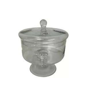 Glass storage container Arkolat PL55595608 — 20 cm height, 18 cm diameter with lid