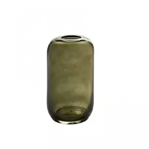 Vase WMF Style Lights D14 cm H25.5 cm Green Tinted Glass