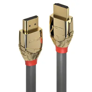 Lindy Gold Line High Speed HDMI Cable Male to Male 1 m Grey 4K Resolution 18 Gbps