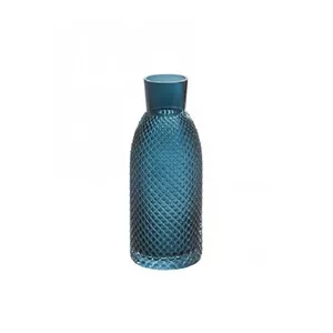 Glass vase WMF STYLE LIGHTS D12.5 cm H30.5 cm, blue tinted