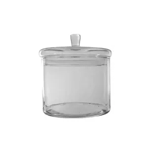 Glass confectionery jar Arkolat with lid — height 20 cm (jar 14 cm), diameter 18 cm