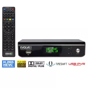 EVOLVEO Omega S3, HD DVB-T2 H.265/HEVC ierakstītājs