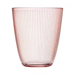 Drinking glass Luminarc Stripy Pink Sulas 31 cl — glass, 310 ml, pink striped design