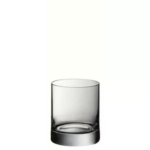Drinking glass WMF Manhattan 320 ml — clear stemless whisky glass, 9.4 cm, dishwasher safe