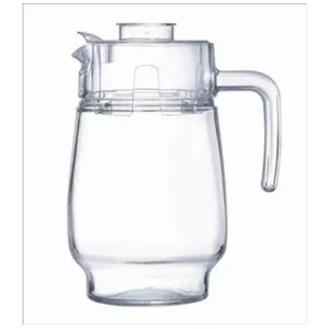 Glass juice jug Luminarc E3501 with lid, 1.6 L capacity, dishwasher-safe