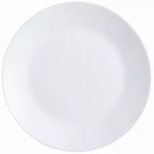 Dinner plate Luminarc ZELIE 25 cm – Luminarc ceramic round plate 25 cm, Opal glass, microwave and dishwasher safe