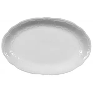 Serving dish Seltmann Weiden SALZBURG UNI 28 cm oval porcelain