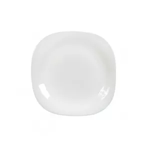 Dinner plate Luminarc Carine White 19.5 cm — porcelain dessert plate, Opal glass, dishwasher- and microwave-safe