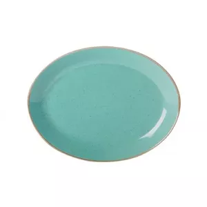 Dinner plate Porland SEASONS TURQUOISE 36 cm ceramic