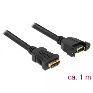 HDMI кабель DeLOCK 85466 1 м HDMI Type A Standard Черный