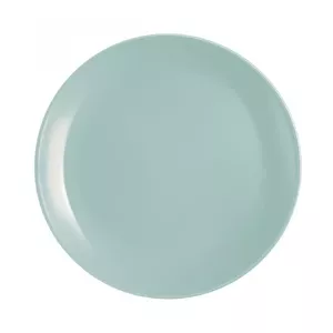 Dinner plate Luminarc Diwali Turquoise Deserta 19 cm, Opal tempered material, dishwasher- and microwave-safe