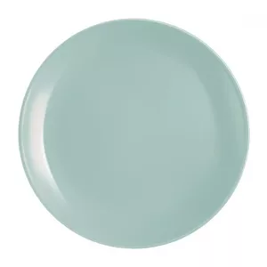 Dinner plate Luminarc Diwali Turquoise 25 cm — Opal tempered glass, dishwasher- and microwave-safe