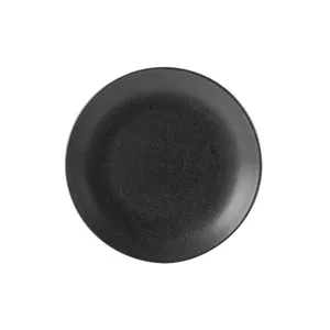 Porland ceramic side/dessert plate TR1204ALM001521 — 18 cm, black, porcelain