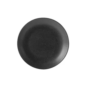 Ceramic dinner plate Porland TR1204ALM001522, 28 cm, black, porcelain, oven & microwave safe