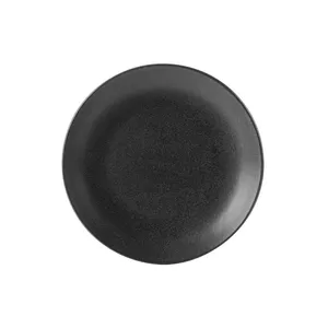 Dinner plate Porland TR1204ALM002276, porcelain, 30 cm, black, Seasons series