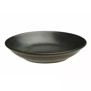 Porland Couscous Plate TR1204ALM001523 — 26 cm black porcelain, oven- and microwave-safe