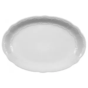 Serving dish Seltmann Weiden SALZBURG UNI 31 cm oval, porcelain